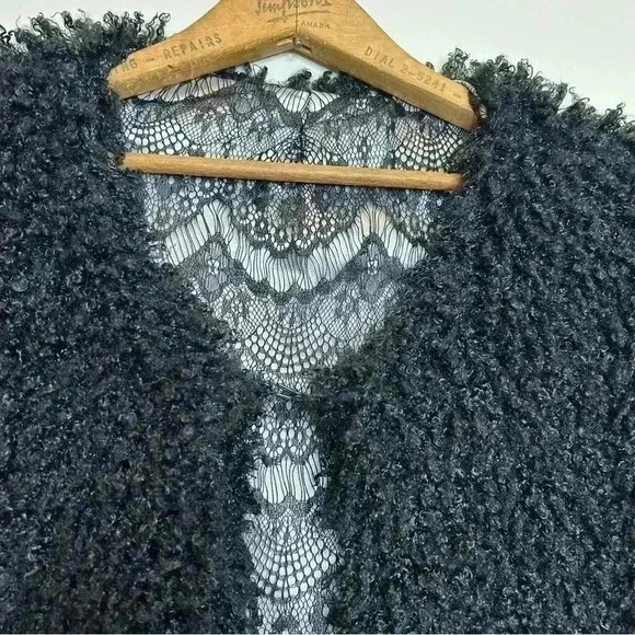 Stunning Black Vintage  Sheep? Lace Jacket M - L - Picture 4 of 17